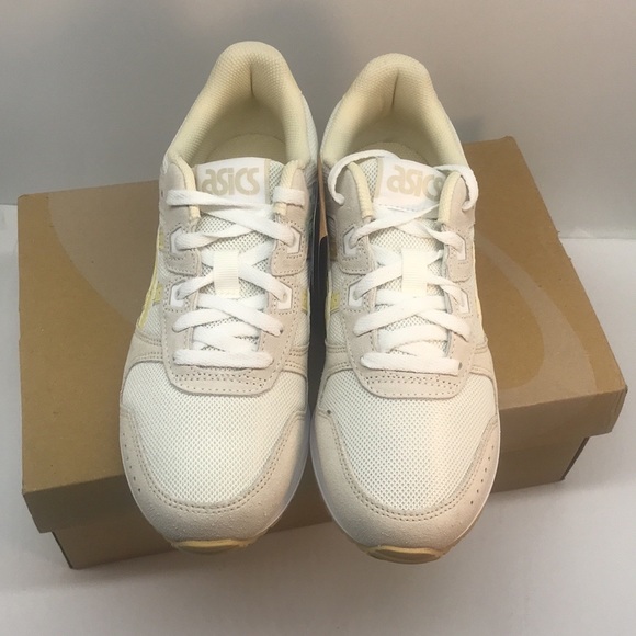 ASICS WOMENŚ LYTE CLASSIC SNEAKERS SHOES SIZE 7.5 CREAM/BUTTER - Picture 12 of 15